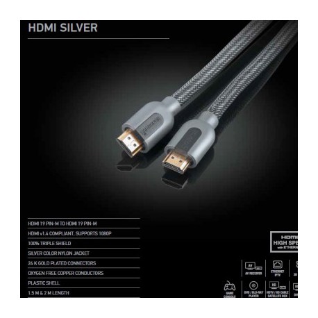 sonorous cable hdmi silver 1.5mts