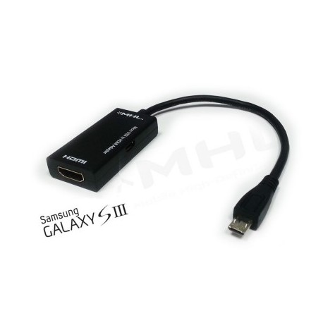 Desconexión punto Escritor MHL-S3 - Adaptador MHL(Micro USB) a HDMI Samsung Galaxy S3/S4 -  Videosonido.com