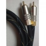 Cable 2 rca - 2 rca stereo. 0,5 mts